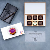 Corporate Diwali Gifts - 6 Chocolate Box - Single Printed Chocolate (Sample)