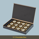 Black and Gold Design Anniversary Gift Box Personalized with Photo (with Printed Chocolates)