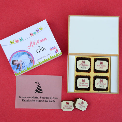 Birthday Return Gift Chocolate Boxes. | Fully Customized Gifts | MOQ ~ 50 | Birthday  return gifts, Birthday chocolate bar, First birthdays