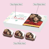 Beautiful Marriage Anniversary Gift Personalised with Photo (with Printed Chocolates)