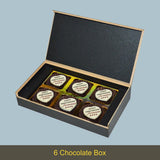 Black and Gold Design Anniversary Gift Box Personalized with Photo (with Printed Chocolates)