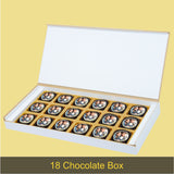 Beautiful Valentine's Day Chocolate Gift Box with Photo on Chocolates (with Printed Chocolates)