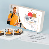 Happy Birthday Gift with Personalised Photo Printed Chocolates