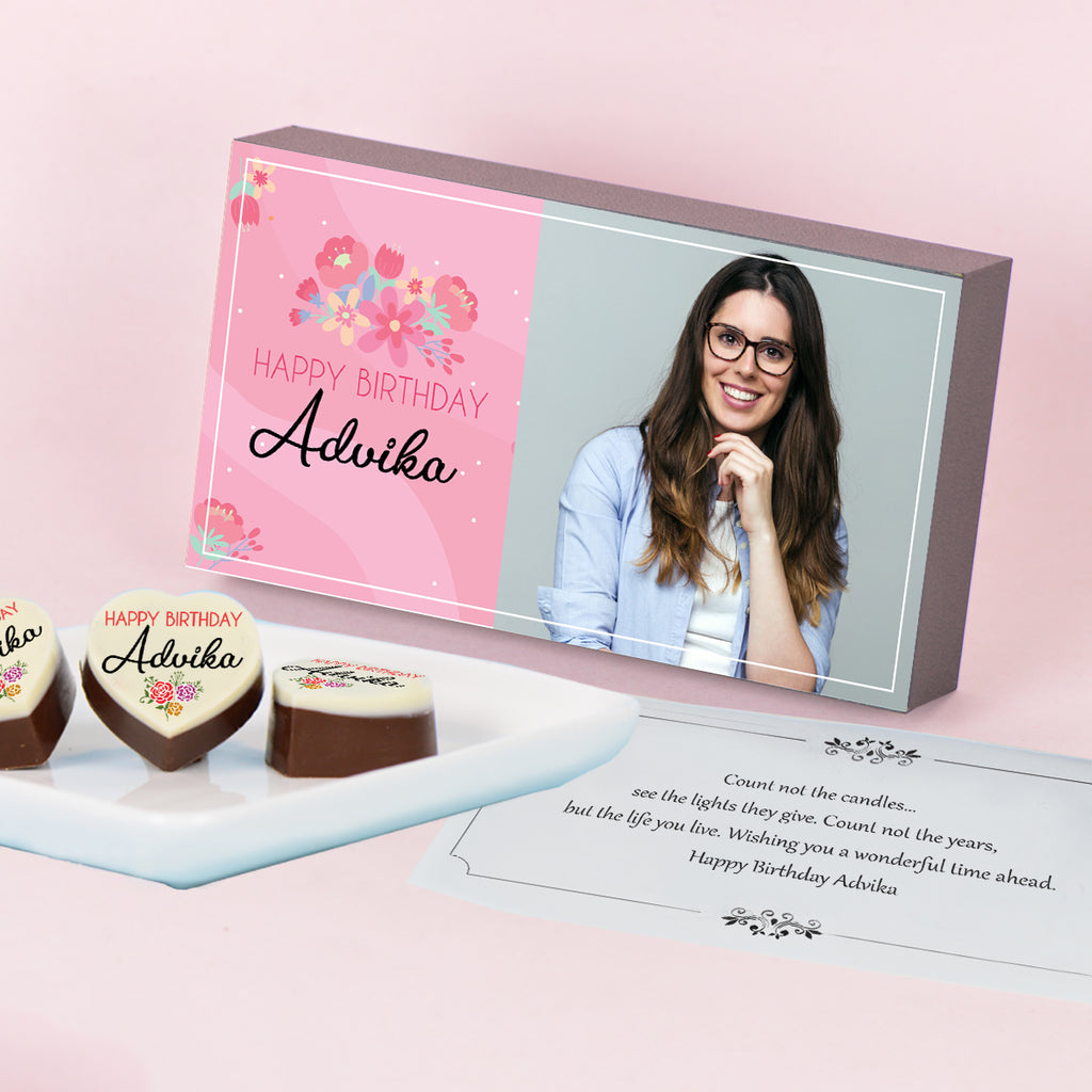 Personalised Chocolate Box With Photo In Love Theme | Winni.in