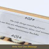 Beautiful Marriage Anniversary Gift Personalised with Photo (with Printed Chocolates)