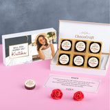 Unique Wedding Proposal Chocolate Gift Personalized with Photo (with Printed Chocolates)