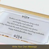 Precious Memories - Personalised Gift for Brother (Rakhi Pack Optional)