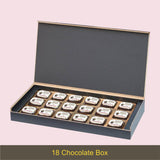 Cute Bow Design Personalised Chocolate Box for Birthday (with Printed Chocolates)